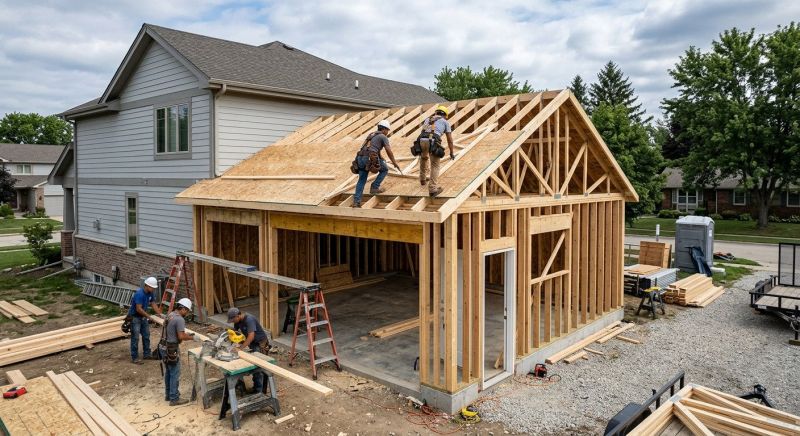 Attached Garage Construction in Bonita Springs, FL